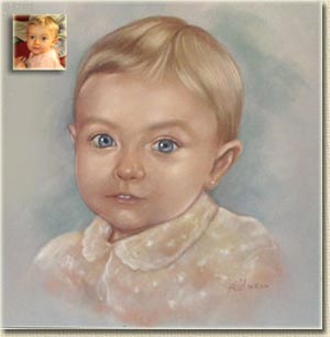 Zartes Mädchenportrait